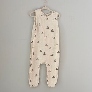 Rylee + Cru Cream Sleeveless Sailboat One-Piece